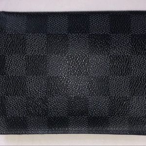 LV damier  graphite passport holder